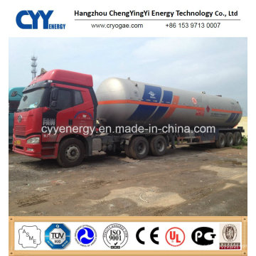 Chine 2015 LNG Liquide oxygène Nitrogen Tank Car Semi Semi-remorque